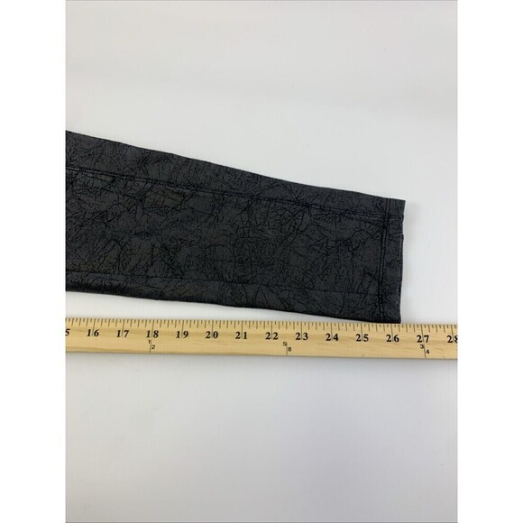 Mudd FLX Stretch Leggings Ponte Metallic Distressed Pull On Back PocketsWomen XL - Picture 11 of 11